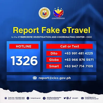 Report Fake eTravel : Le bureau de l'immigration des Philippines met en garde contre les arnaques aux faux eTravel